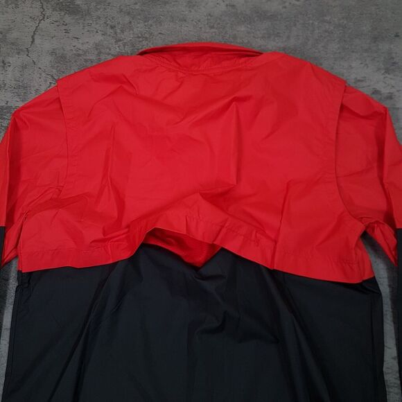 NIKE Ohio State Buckeyes 1/4 Zip Lightweight Coaches Jacket Mens SMALL Red - Picture 5 of 9